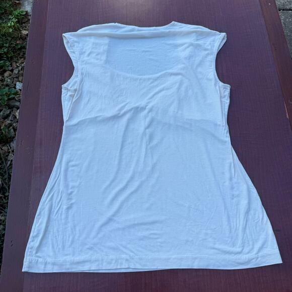 Banana Republic Women's White Stretch Top - Size Large - Picture 2 of 4